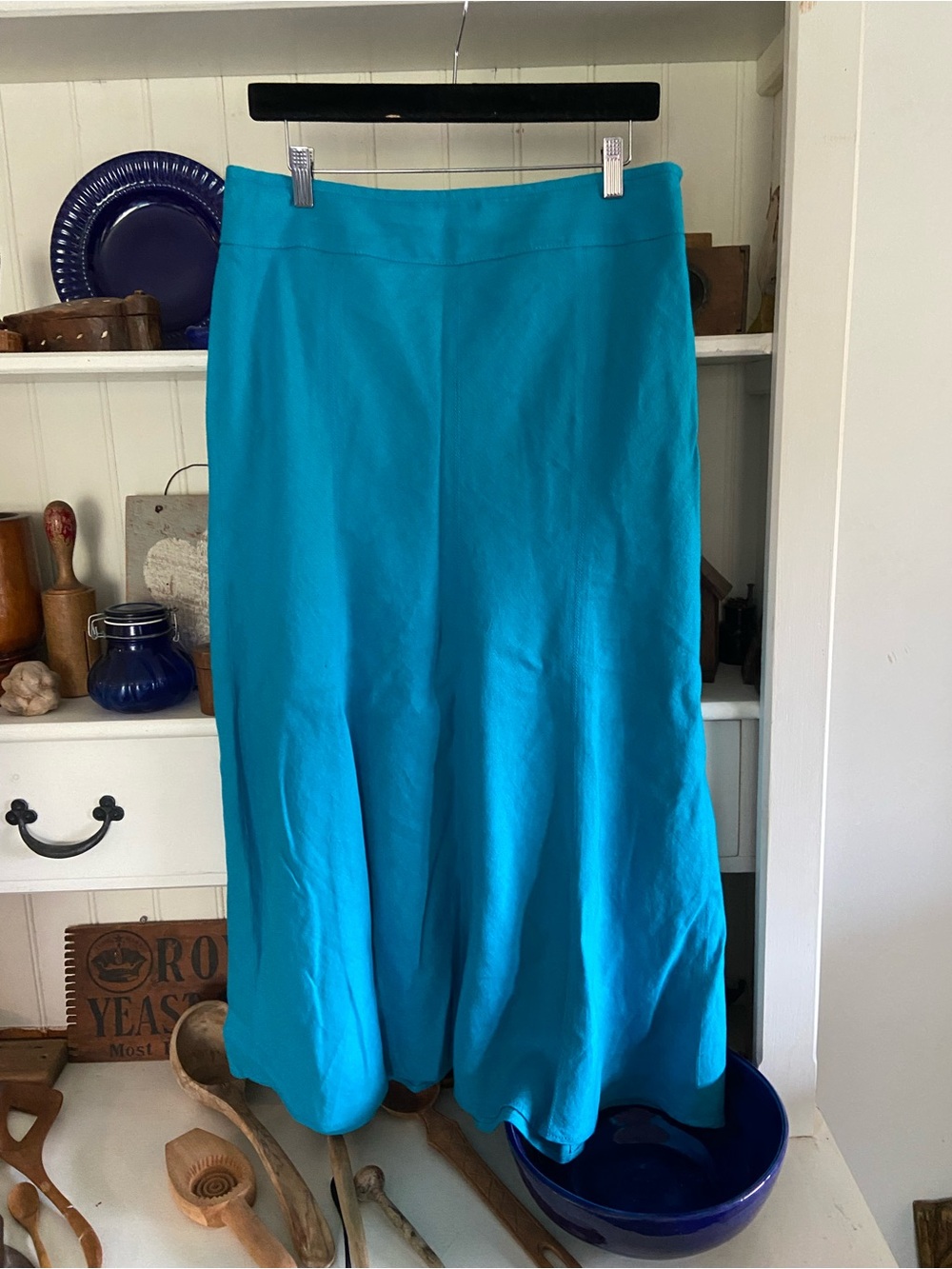 Turquoise A-Line  Skirt - Women